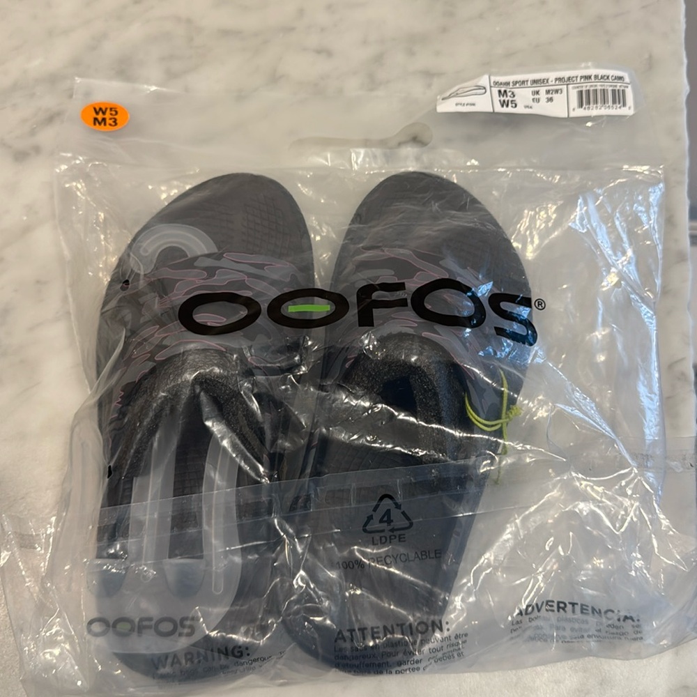 Oofos OOAHH Sport Unisex - Project Pink Black Camo